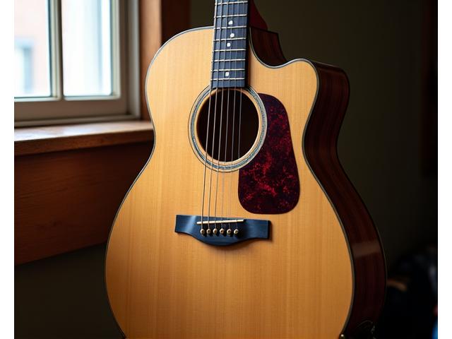 Modèle Folk - Guitare acoustique de style Dreadnought avec table en épicéa de Sitka